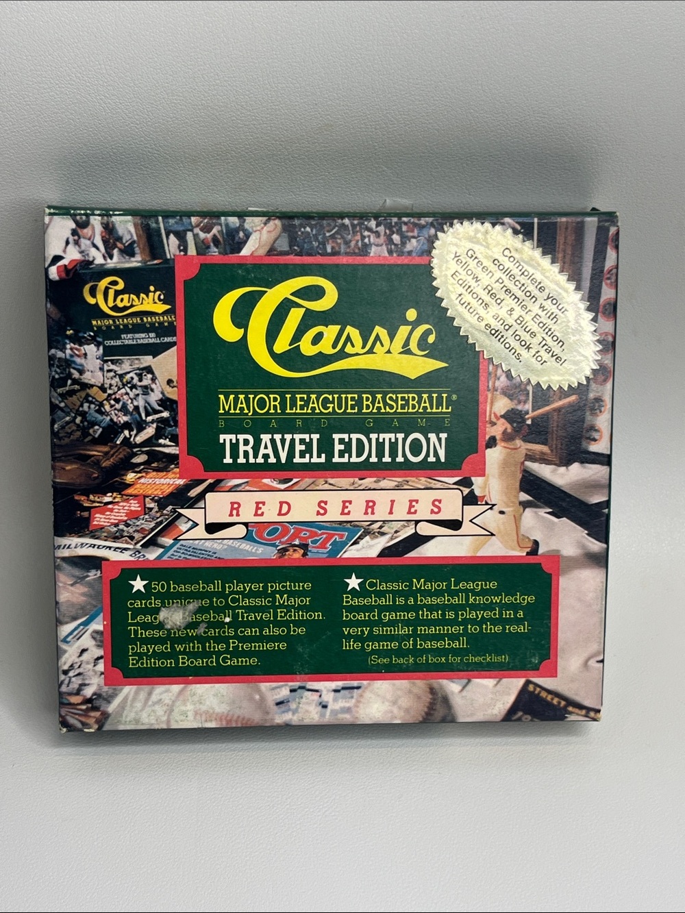 Classic Travel Edition Major League Baseball Board Game - Green & Red